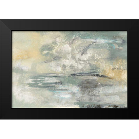 Looking at the Mist Black Modern Wood Framed Art Print by Vassileva, Silvia