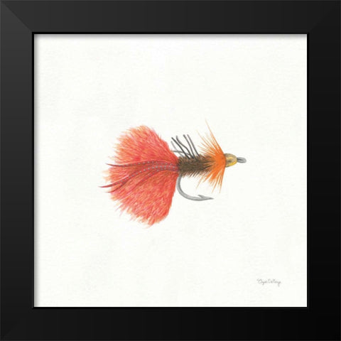 Gone Fishin VIII Black Modern Wood Framed Art Print by DeNeige, Elyse