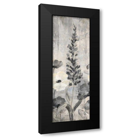 Crystal Raindrops Panel IV BW Black Modern Wood Framed Art Print with Double Matting by Vassileva, Silvia