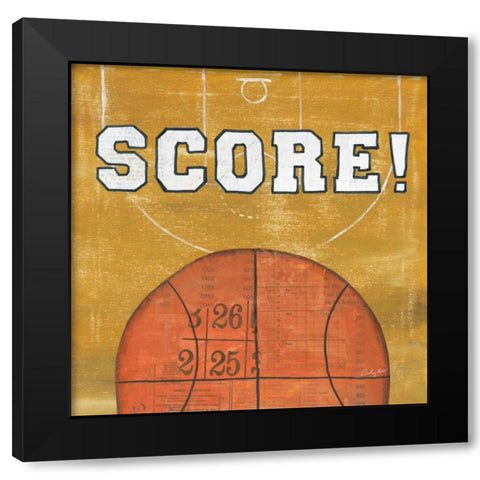 On the Field II Score Black Modern Wood Framed Art Print by Prahl, Courtney