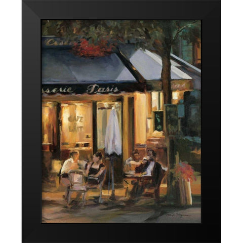 La Brasserie III Black Modern Wood Framed Art Print by Hageman, Marilyn