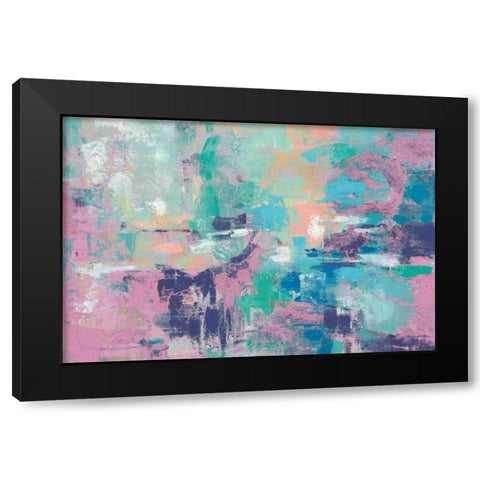Fjord Reflections Crop Bright Black Modern Wood Framed Art Print by Vassileva, Silvia