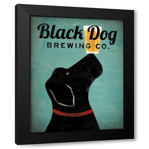 Black Dog Brewing Co v2 Black Modern Wood Framed Art Print with Double Matting by Fowler, Ryan