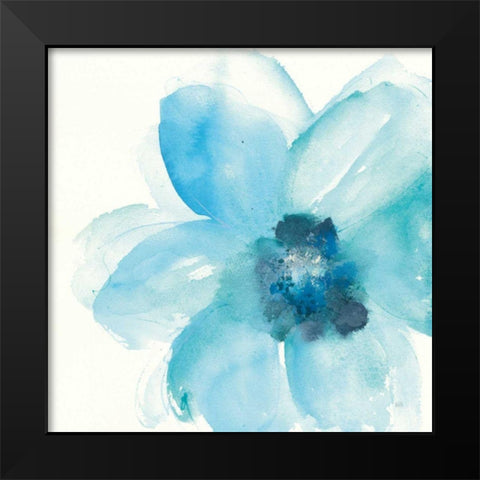 Teal Cosmos II Black Modern Wood Framed Art Print by Paschke, Chris