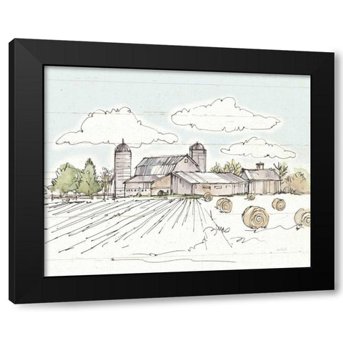 Farm Memories II Shiplap Black Modern Wood Framed Art Print by Tavoletti, Anne