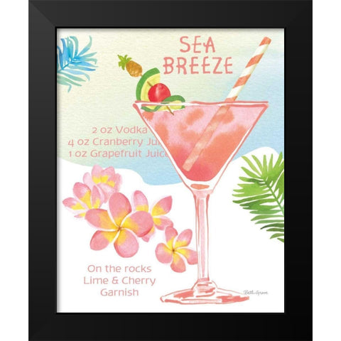 Tropical Getaway IV Black Modern Wood Framed Art Print by Grove, Beth