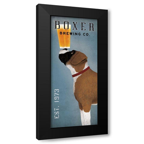 Boxer Brewing Company Black Modern Wood Framed Art Print with Double Matting by Fowler, Ryan