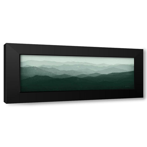 Green Mountains Black Modern Wood Framed Art Print with Double Matting by Fowler, Ryan