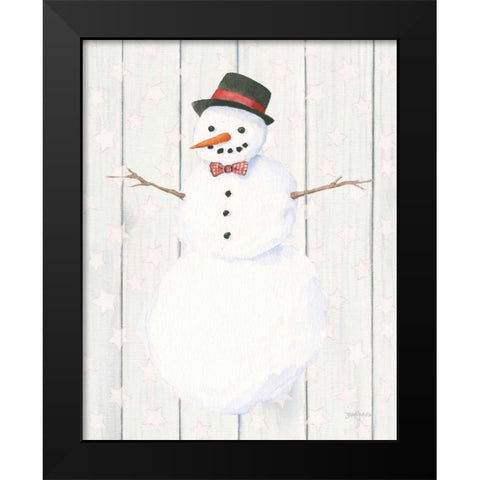 Welcome Christmas II Black Modern Wood Framed Art Print by Jackson, Jenaya