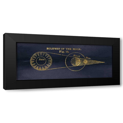 Geography of the Heavens IV Blue Gold Black Modern Wood Framed Art Print by Wild Apple Portfolio