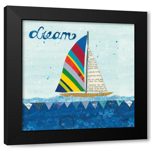 Rainbow Spinnakers II Black Modern Wood Framed Art Print by Prahl, Courtney