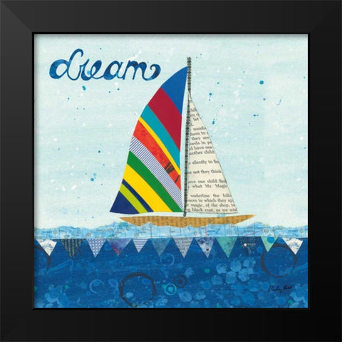 Rainbow Spinnakers II Black Modern Wood Framed Art Print by Prahl, Courtney