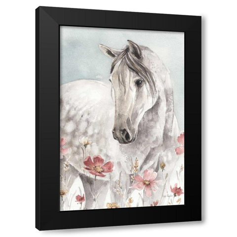Wild Horses I Crop Black Modern Wood Framed Art Print by Audit, Lisa