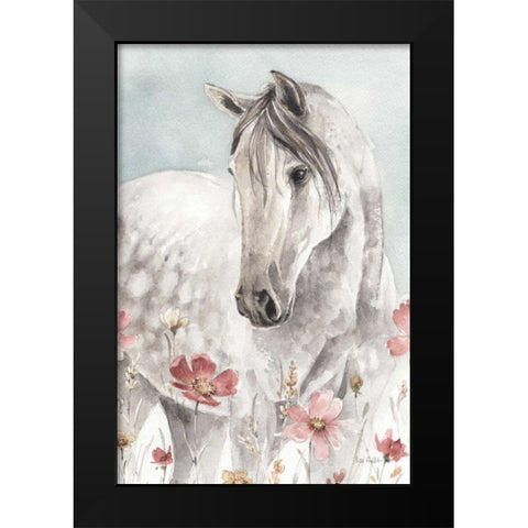 Wild Horses I Crop Black Modern Wood Framed Art Print by Audit, Lisa