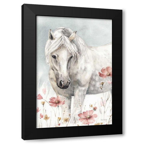 Wild Horses II Crop Black Modern Wood Framed Art Print with Double Matting by Audit, Lisa