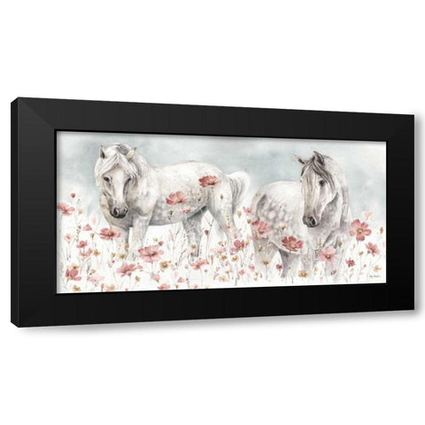 Wild Horses III Black Modern Wood Framed Art Print by Audit, Lisa