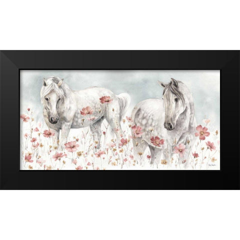 Wild Horses III Black Modern Wood Framed Art Print by Audit, Lisa