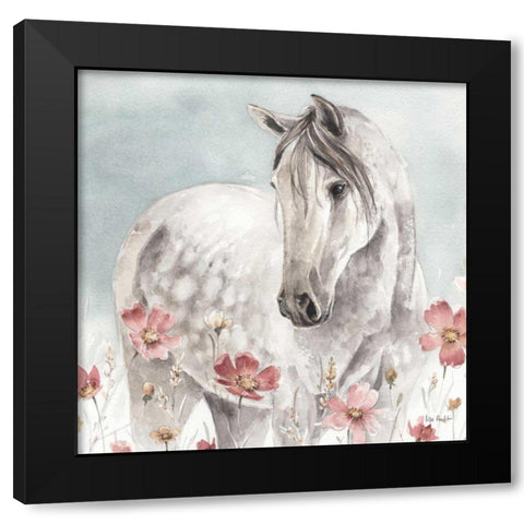 Wild Horses IV Black Modern Wood Framed Art Print by Audit, Lisa