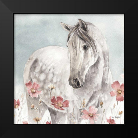 Wild Horses IV Black Modern Wood Framed Art Print by Audit, Lisa