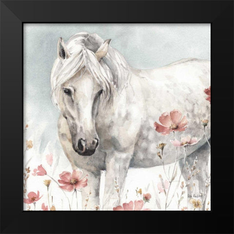 Wild Horses V Black Modern Wood Framed Art Print by Audit, Lisa