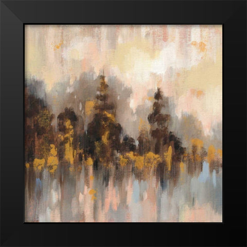 Blushing Forest II Black Modern Wood Framed Art Print by Vassileva, Silvia