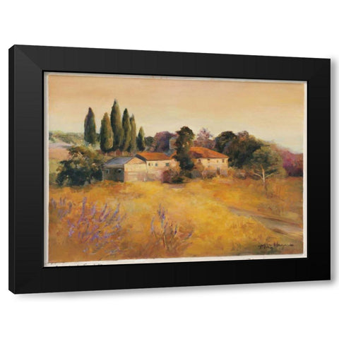 Cerrito di Spoleto Black Modern Wood Framed Art Print with Double Matting by Hageman, Marilyn