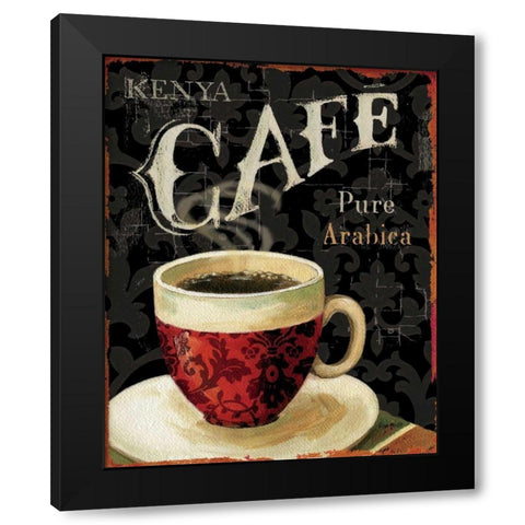 Today s Coffee I Black Modern Wood Framed Art Print with Double Matting by Audit, Lisa