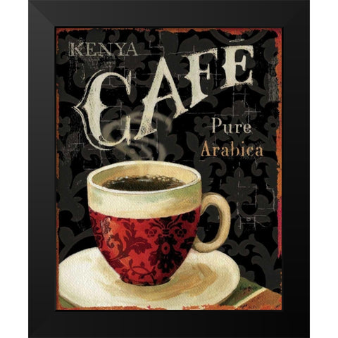 Today s Coffee I Black Modern Wood Framed Art Print by Audit, Lisa