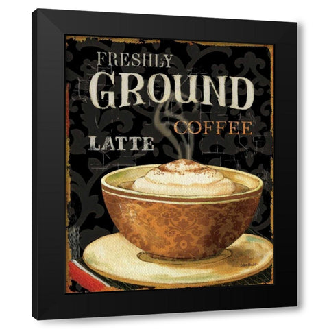 Today s Coffee II Black Modern Wood Framed Art Print by Audit, Lisa