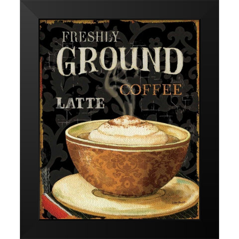 Today s Coffee II Black Modern Wood Framed Art Print by Audit, Lisa