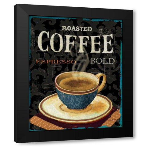 Today s Coffee IV Black Modern Wood Framed Art Print by Audit, Lisa