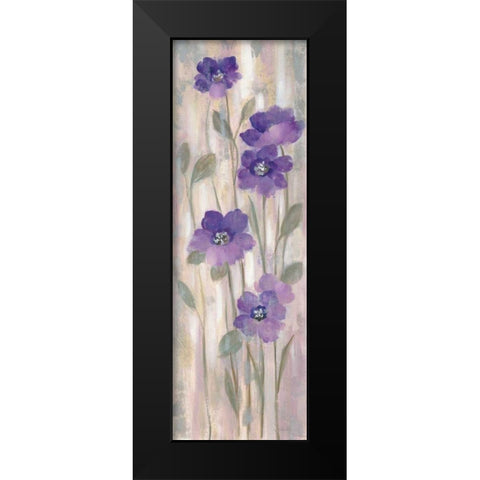 Spring Florals II Black Modern Wood Framed Art Print by Vassileva, Silvia