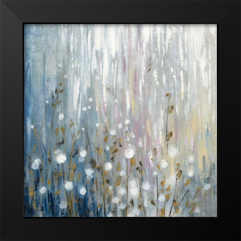 January Branches Black Modern Wood Framed Art Print by Vassileva, Silvia