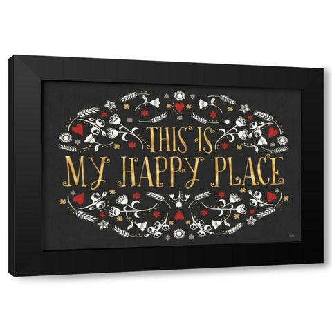 Otomi Farm I Black Black Modern Wood Framed Art Print by Charron, Veronique