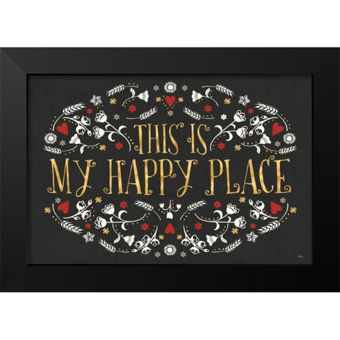 Otomi Farm I Black Black Modern Wood Framed Art Print by Charron, Veronique