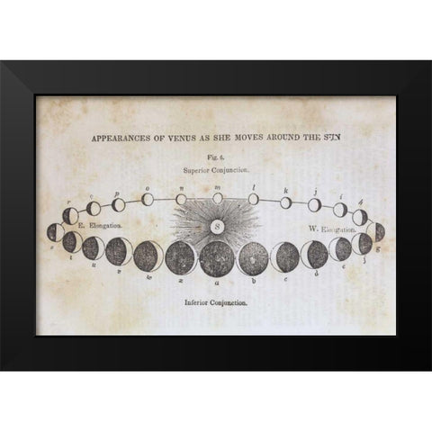 Geography of the Heavens II Black Modern Wood Framed Art Print by Wild Apple Portfolio