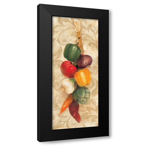 Mixed Vegetables I Black Modern Wood Framed Art Print with Double Matting by Hristova, Albena