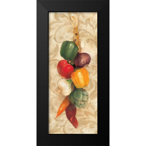 Mixed Vegetables I Black Modern Wood Framed Art Print by Hristova, Albena