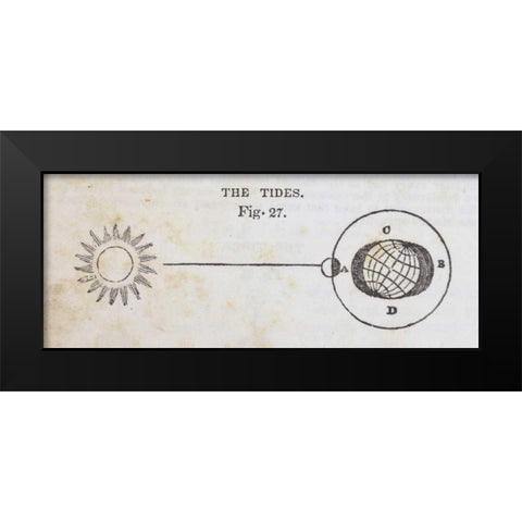 Geography of the Heavens VI Black Modern Wood Framed Art Print by Wild Apple Portfolio