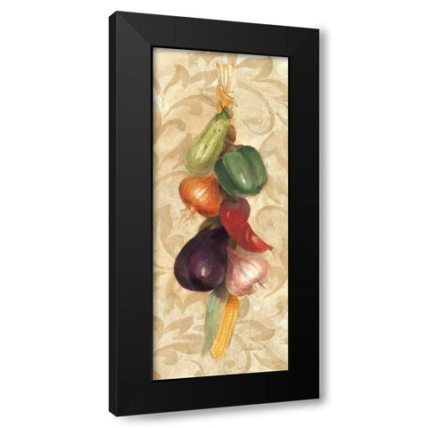 Mixed Vegetables II Black Modern Wood Framed Art Print with Double Matting by Hristova, Albena