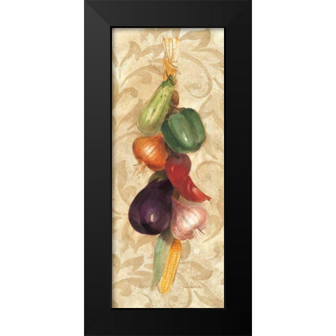 Mixed Vegetables II Black Modern Wood Framed Art Print by Hristova, Albena