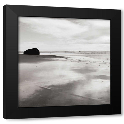 Bandon Beach Oregon I Crop Black Modern Wood Framed Art Print with Double Matting by Majchrowicz, Alan
