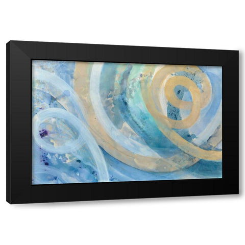 On the Roller Coaster Black Modern Wood Framed Art Print by Hristova, Albena