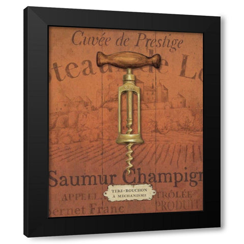 Antique Corkscrew II Red Black Modern Wood Framed Art Print with Double Matting by Brissonnet, Daphne