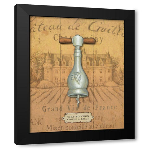 Antique Corkscrew III Yellow Black Modern Wood Framed Art Print with Double Matting by Brissonnet, Daphne