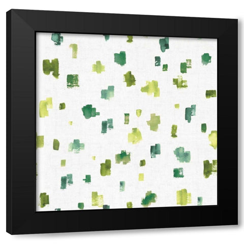 Blue and Green Garden Step 05A Black Modern Wood Framed Art Print with Double Matting by Audit, Lisa