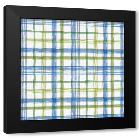 Blue and Green Garden Step 07 Black Modern Wood Framed Art Print with Double Matting by Audit, Lisa
