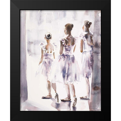 In The Wings Black Modern Wood Framed Art Print by Valle, Aimee Del