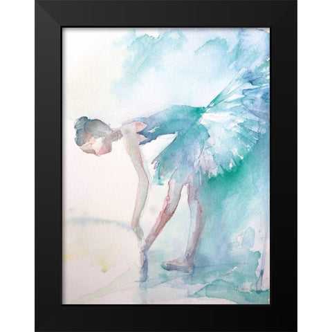 Pointe Shoes Black Modern Wood Framed Art Print by Valle, Aimee Del