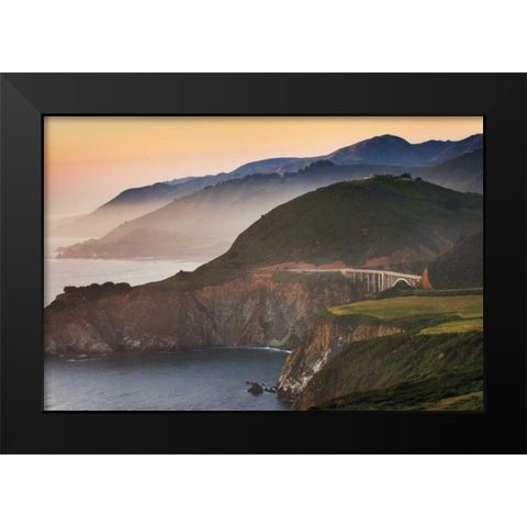 Big Sur I Black Modern Wood Framed Art Print by Majchrowicz, Alan